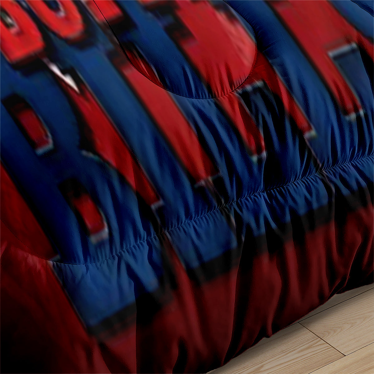 Buffalo Rugby Football Bills Comforter Pillowcases 3PC Sets Blanket All Season Reversible Quilted Duvet