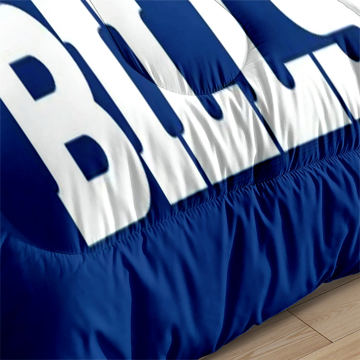 Buffalo Rugby Football Bills Comforter Pillowcases 3PC Sets Blanket All Season Reversible Quilted Duvet