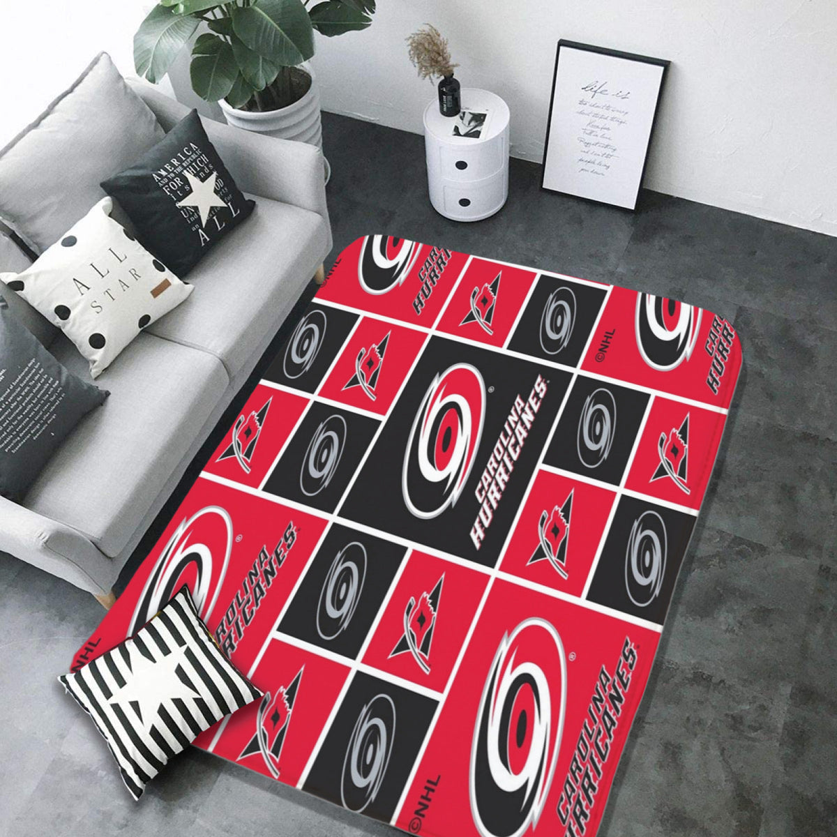 Carolina Hurricanes Hockey Rugs Bedroom Living Room Bathroom Carpet Mat Rug