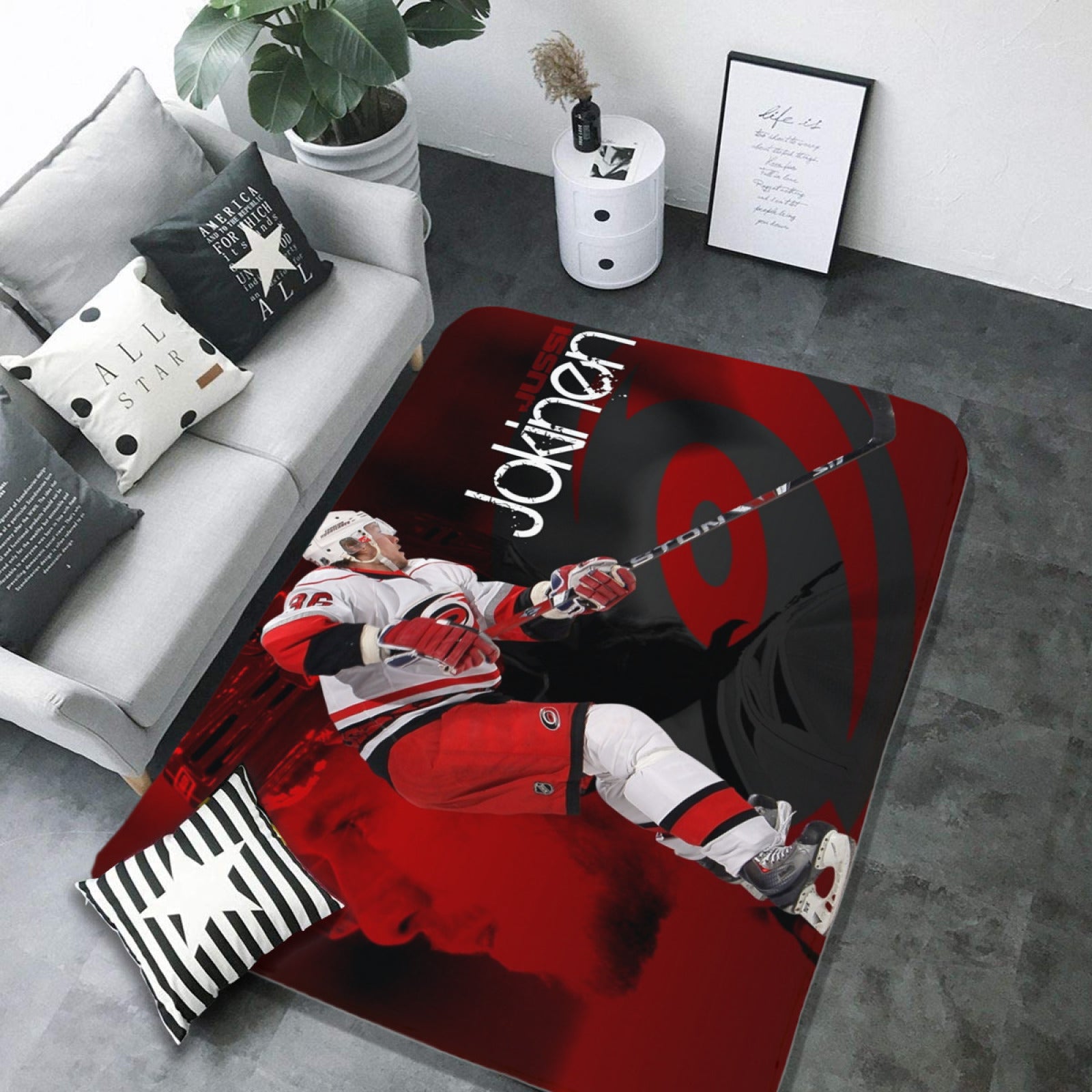 Carolina Hurricanes Hockey Rugs Bedroom Living Room Bathroom Carpet Mat Rug