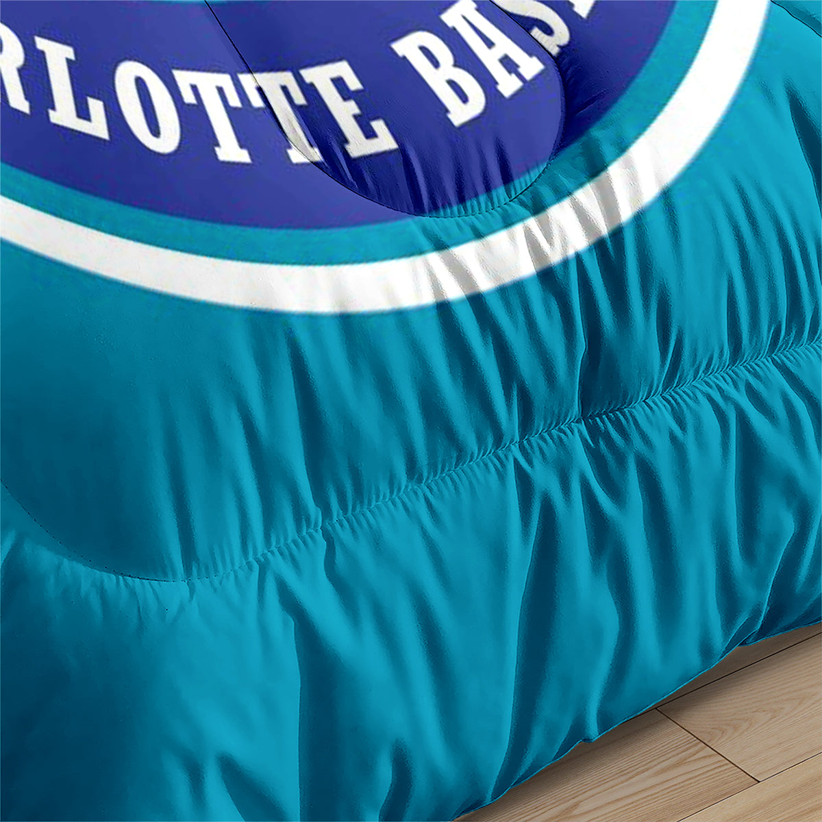 Charlotte Basketball Hornets Comforter Pillowcases 3PC Sets Blanket All Season Reversible Quilted Duvet