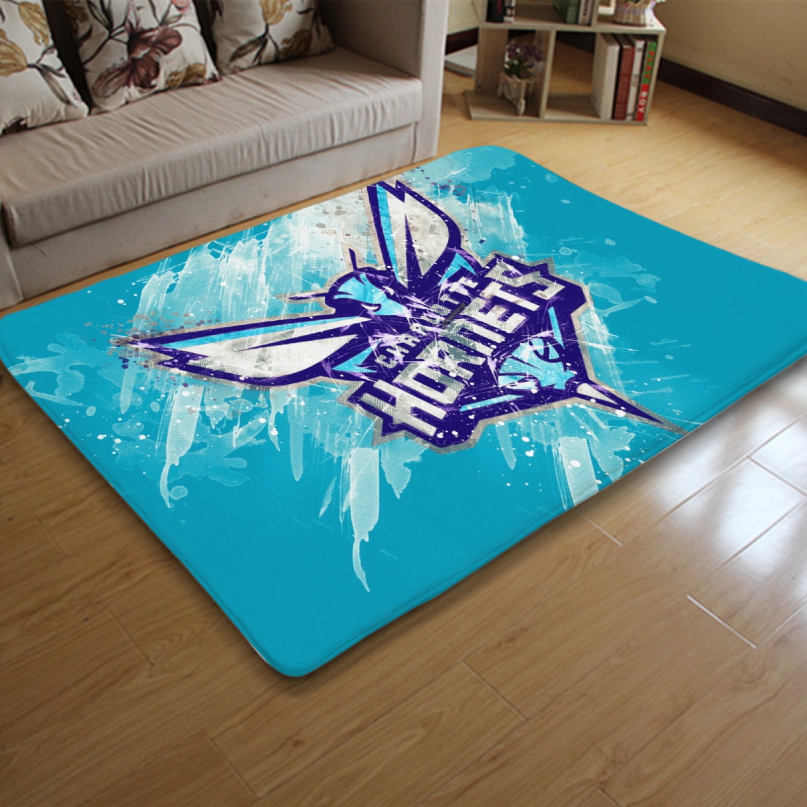 Charlotte Basketball Hornets Rugs Bedroom Living Room Bathroom Carpet Mat Rug