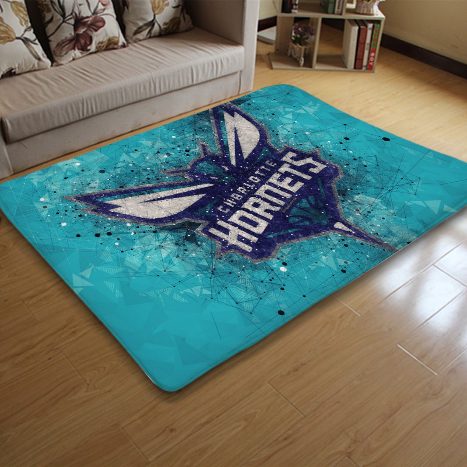 Charlotte Basketball Hornets Rugs Bedroom Living Room Bathroom Carpet Mat Rug