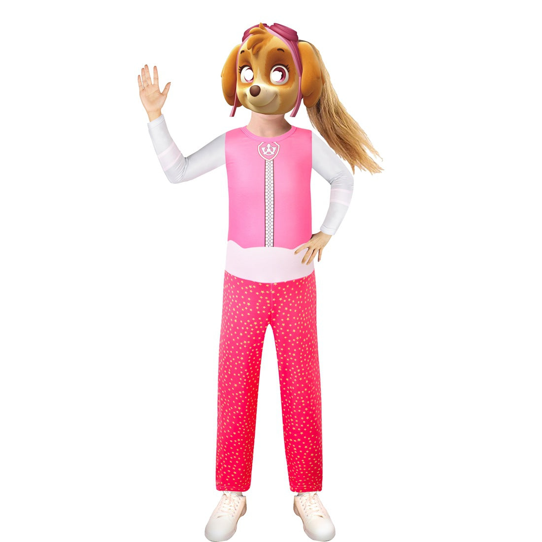 PAW Patrol Chase Skye Marshall Cosplay Costume with Mask Boys Girls Bodysuit Halloween Fancy Jumpsuits