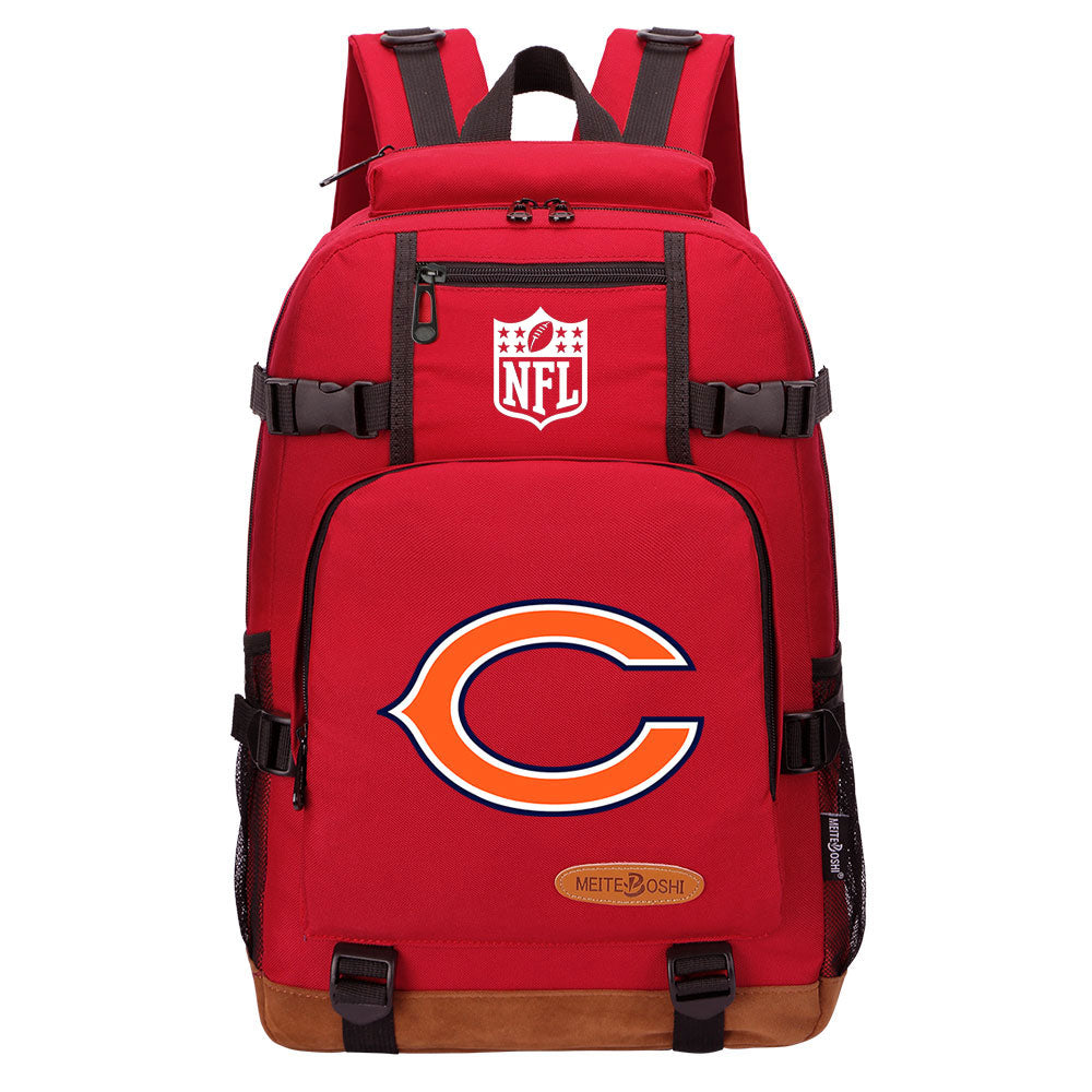 Chicago Bears Football Team Rugby Waterproof Backpack School Notebook Travel Bag