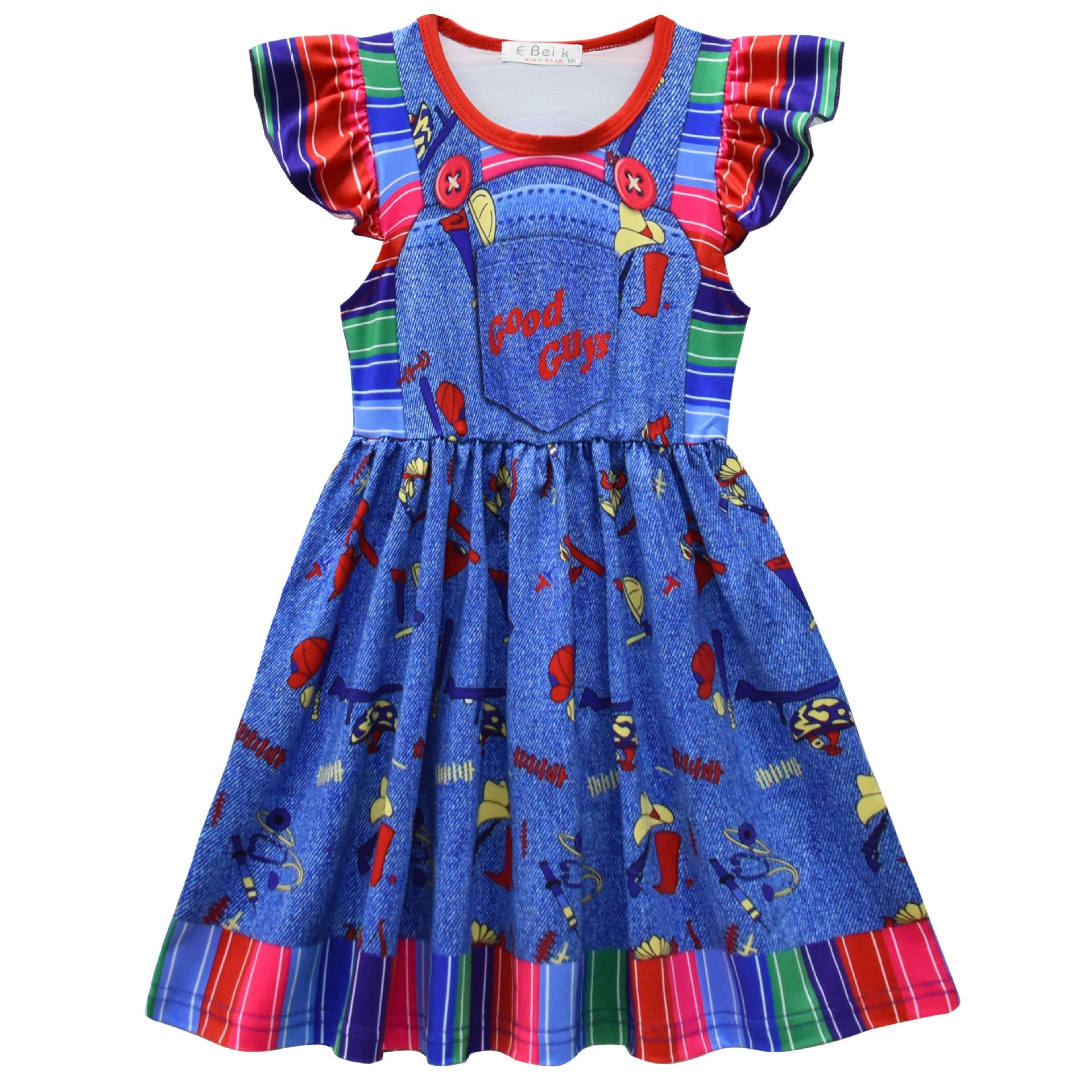 Child's Play Cosplay Costume for Girls Halloween Fancy Dress
