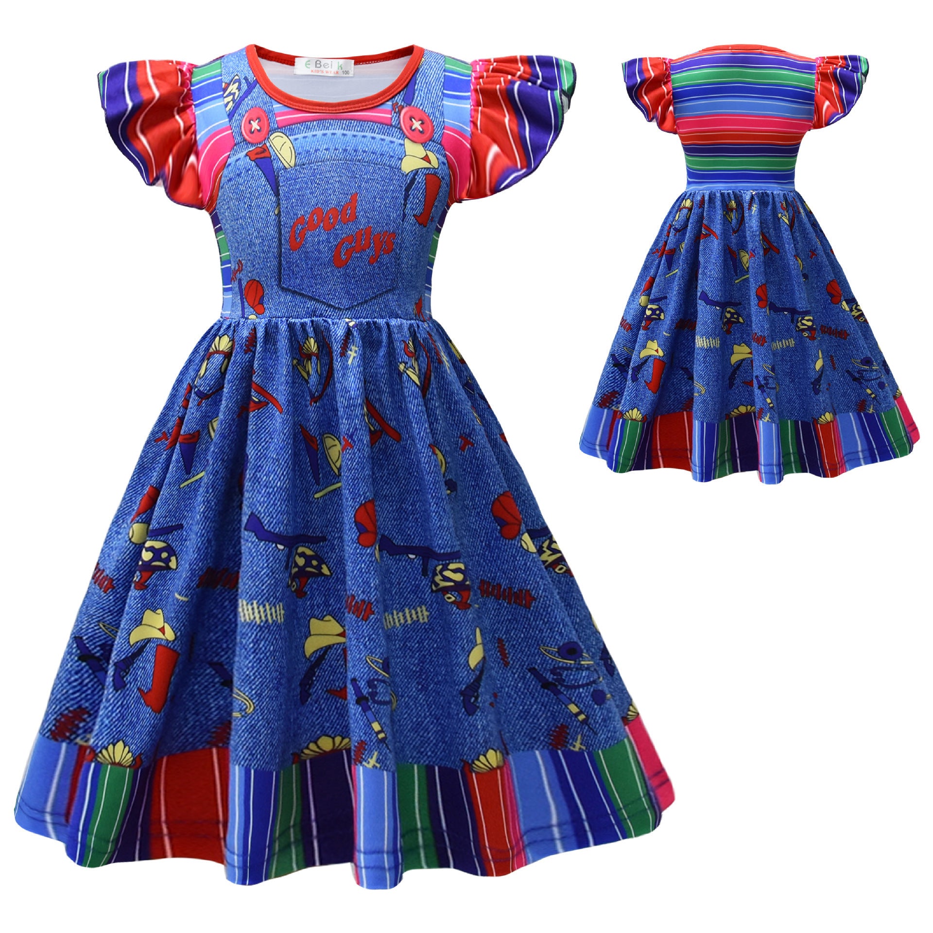 Child's Play Cosplay Costume for Girls Halloween Fancy Dress