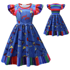 Child's Play Cosplay Costume for Girls Halloween Fancy Dress