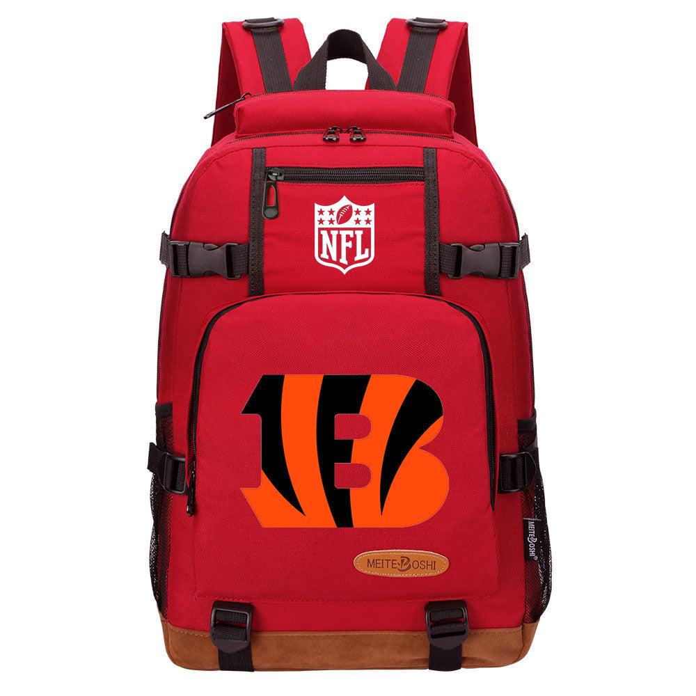 Cincinnati Bengals Football Team Rugby Waterproof Backpack School Notebook Travel Bag