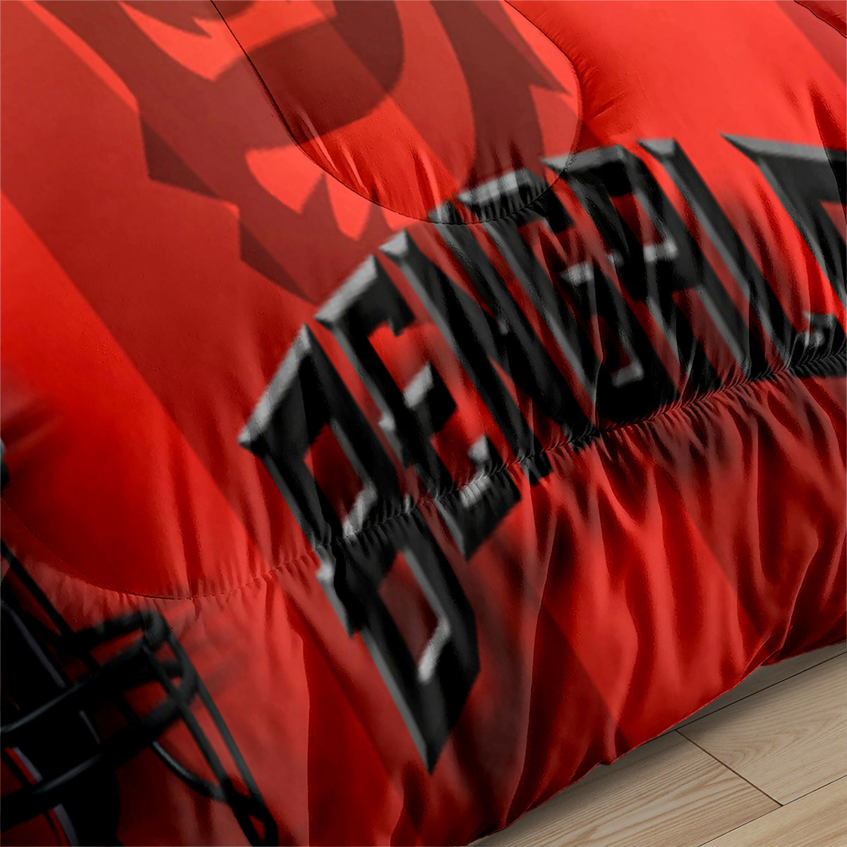 Cincinnati Rugby Football Bengals Comforter Pillowcases 3PC Sets Blanket All Season Reversible Quilted Duvet