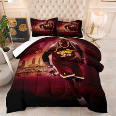 Cleveland Basketball Cavaliers Comforter Pillowcases 3PC Sets Blanket All Season Reversible Quilted Duvet