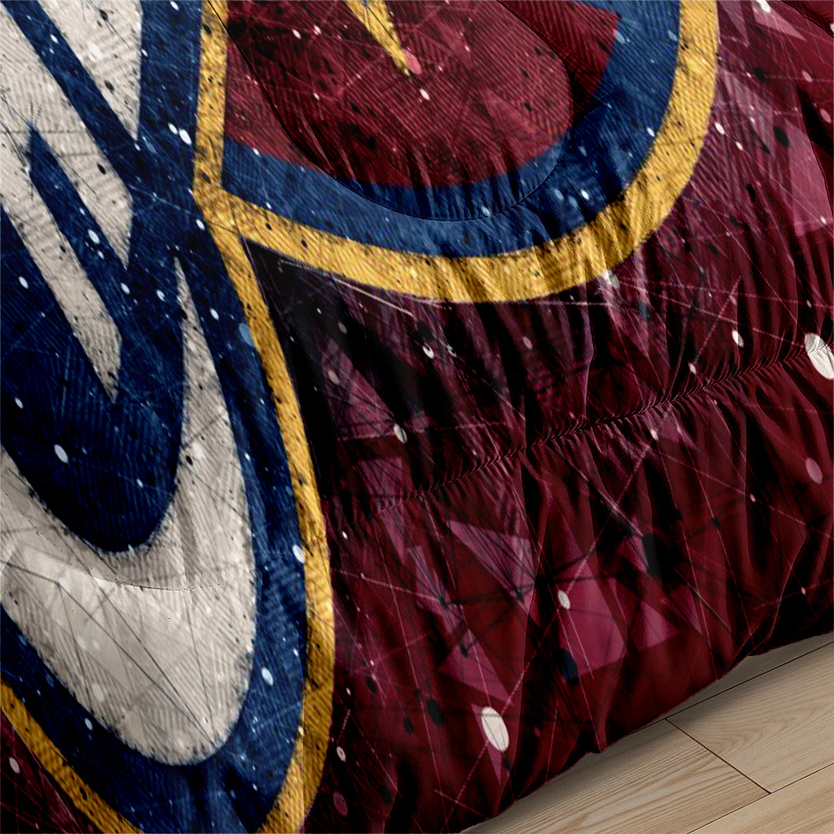 Cleveland Basketball Cavaliers Comforter Pillowcases 3PC Sets Blanket All Season Reversible Quilted Duvet