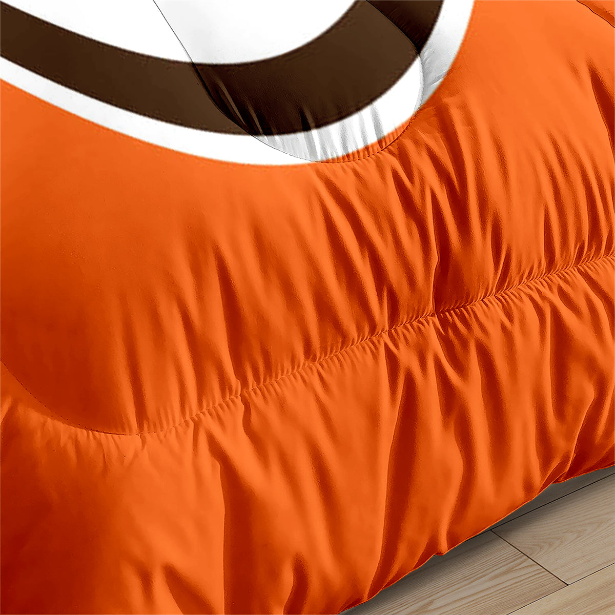 Cleveland Rugby Football Browns Comforter Pillowcases 3PC Sets Blanket All Season Reversible Quilted Duvet