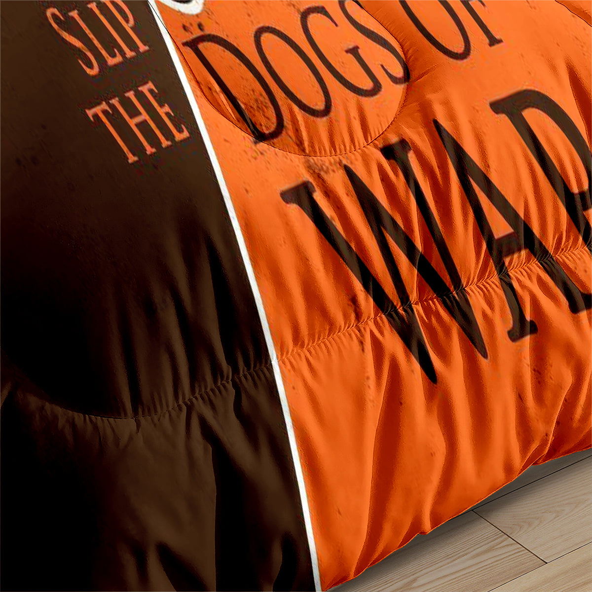 Cleveland Rugby Football Browns Comforter Pillowcases 3PC Sets Blanket All Season Reversible Quilted Duvet