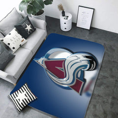 Colorado Avalanche Hockey Rugs Bedroom Living Room Bathroom Carpet Mat Rug