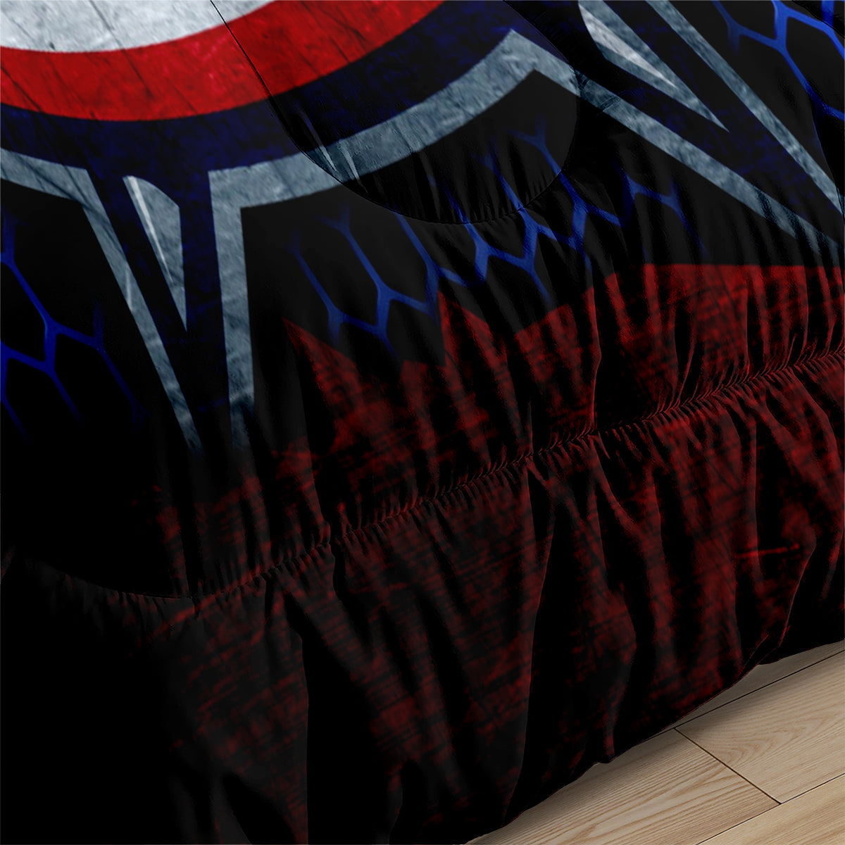 Columbus Hockey Blue Jackets Comforter Pillowcases 3PC Sets Blanket All Season Reversible Quilted Duvet