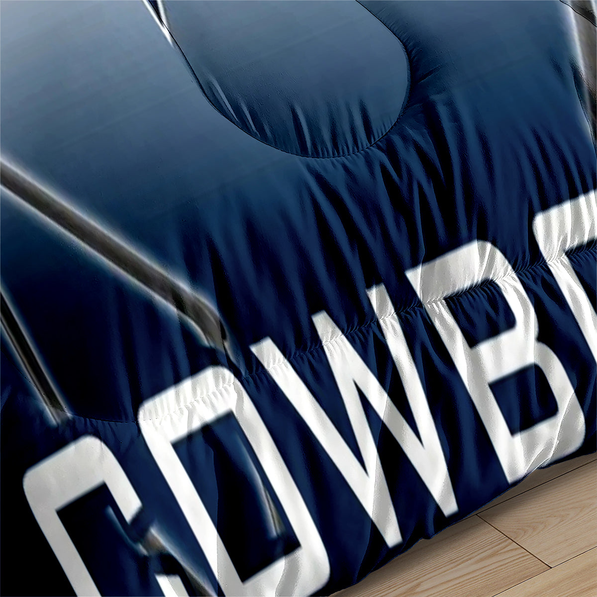 Dallas Rugby Football Cowboys Comforter Pillowcases 3PC Sets Blanket All Season Reversible Quilted Duvet