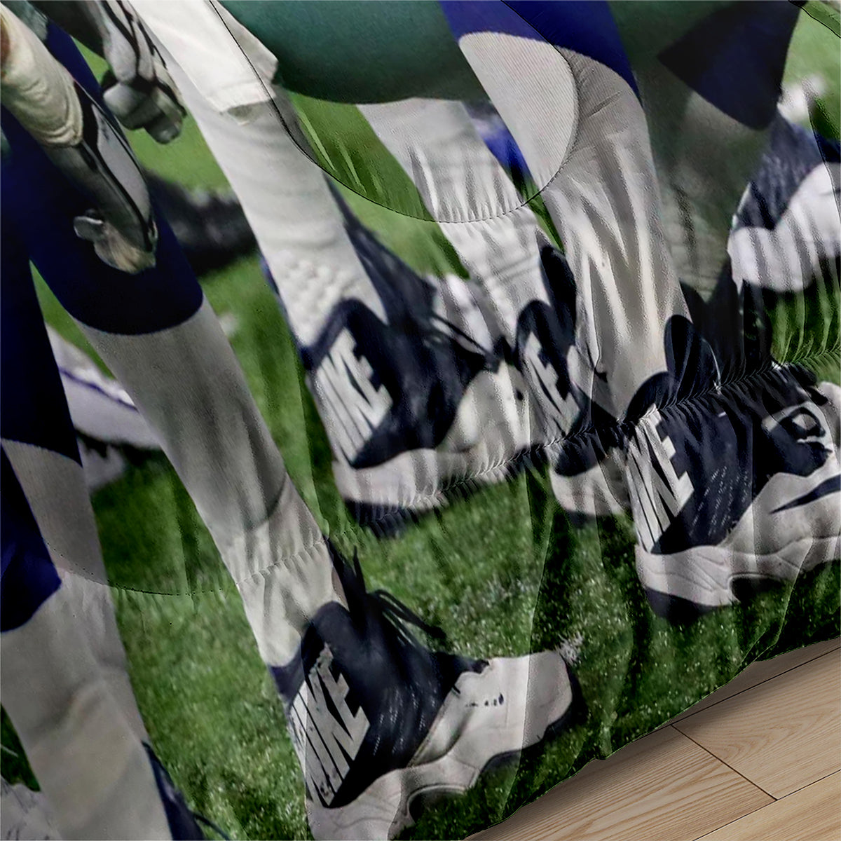 Dallas Rugby Football Cowboys Comforter Pillowcases 3PC Sets Blanket All Season Reversible Quilted Duvet