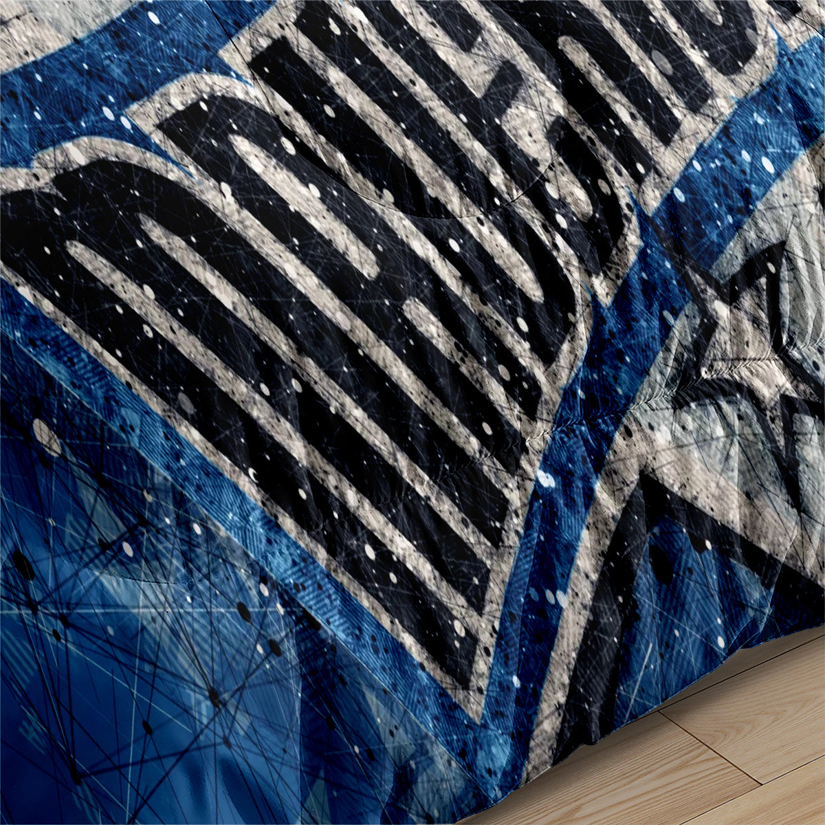 Dallas Basketball Mavericks Comforter Pillowcases 3PC Sets Blanket All Season Reversible Quilted Duvet