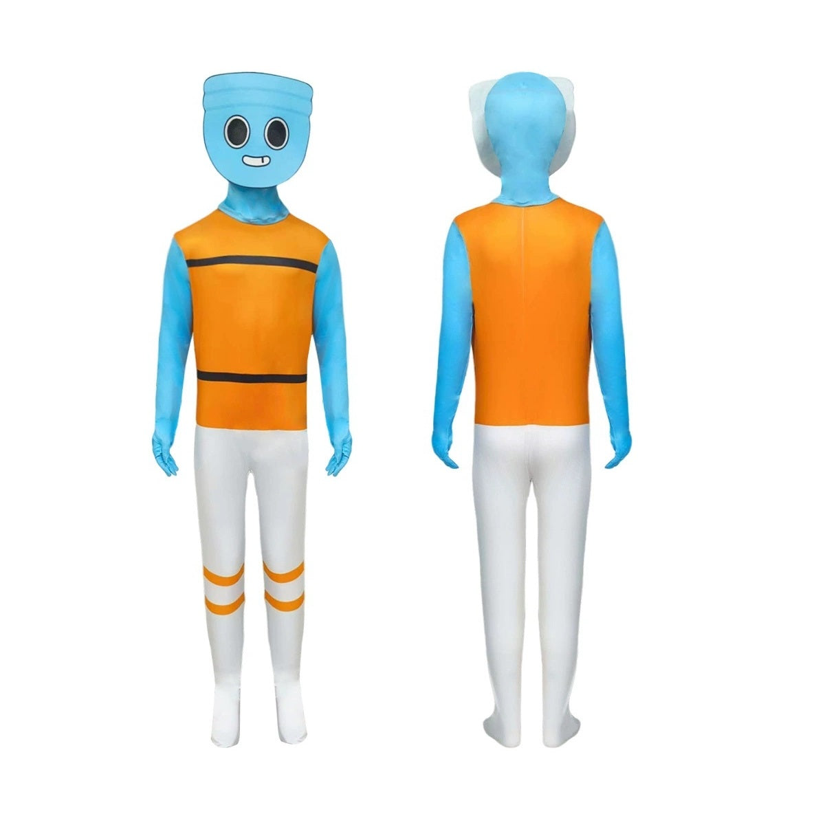 Dandy's World Cosplay Costume with Mask Boys Girls Bodysuit Halloween Fancy Jumpsuits