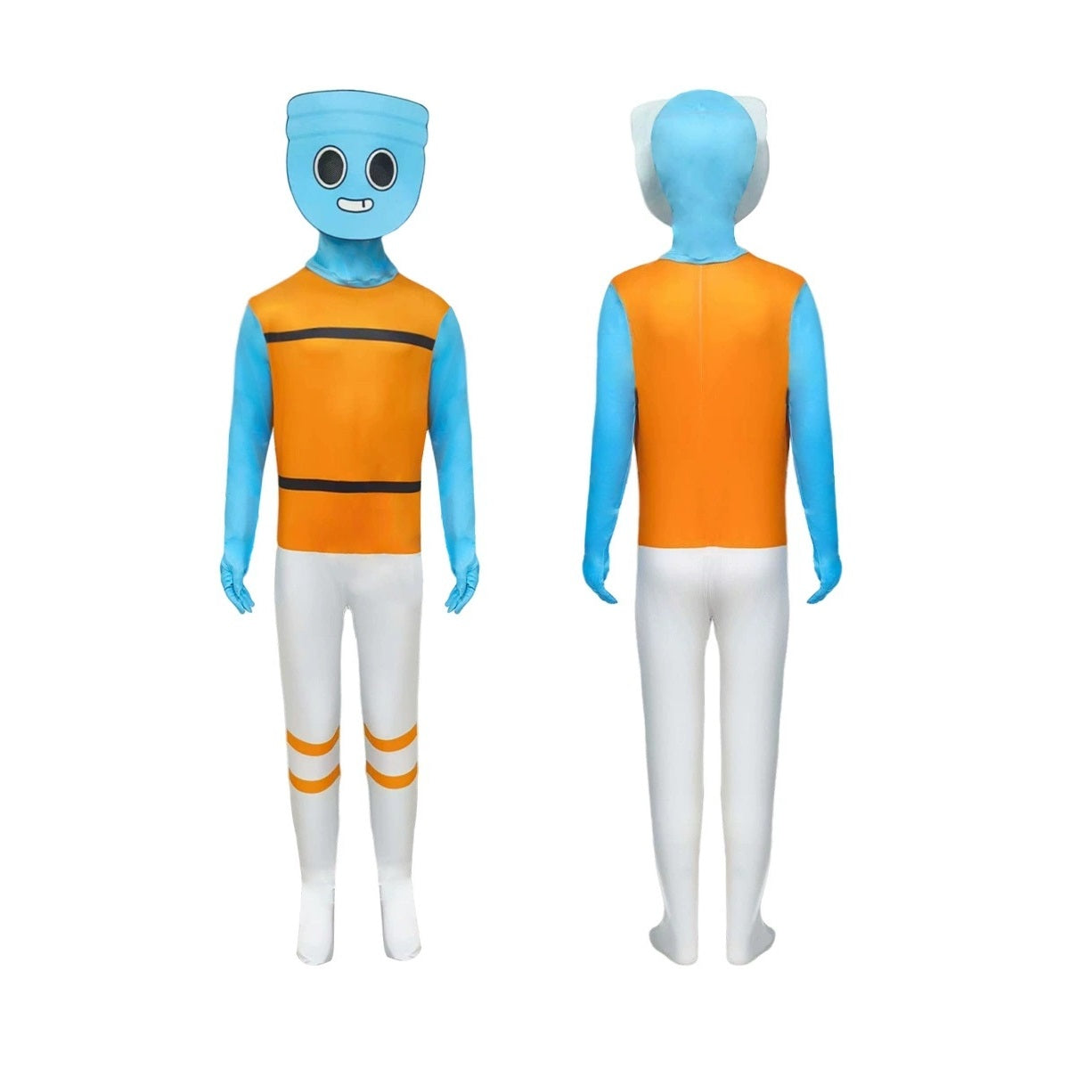 Dandy's World Cosplay Costume with Mask Boys Girls Bodysuit Halloween Fancy Jumpsuits