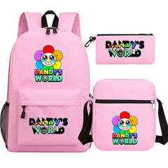‌Dandy's World Schoolbag Backpack Shoulder Bag Pencil Case set for Kids Students