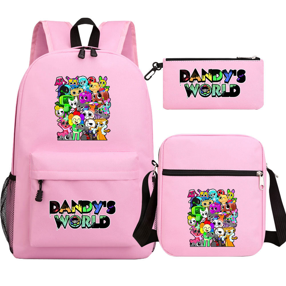 ‌Dandy's World Schoolbag Backpack Shoulder Bag Pencil Case set for Kids Students