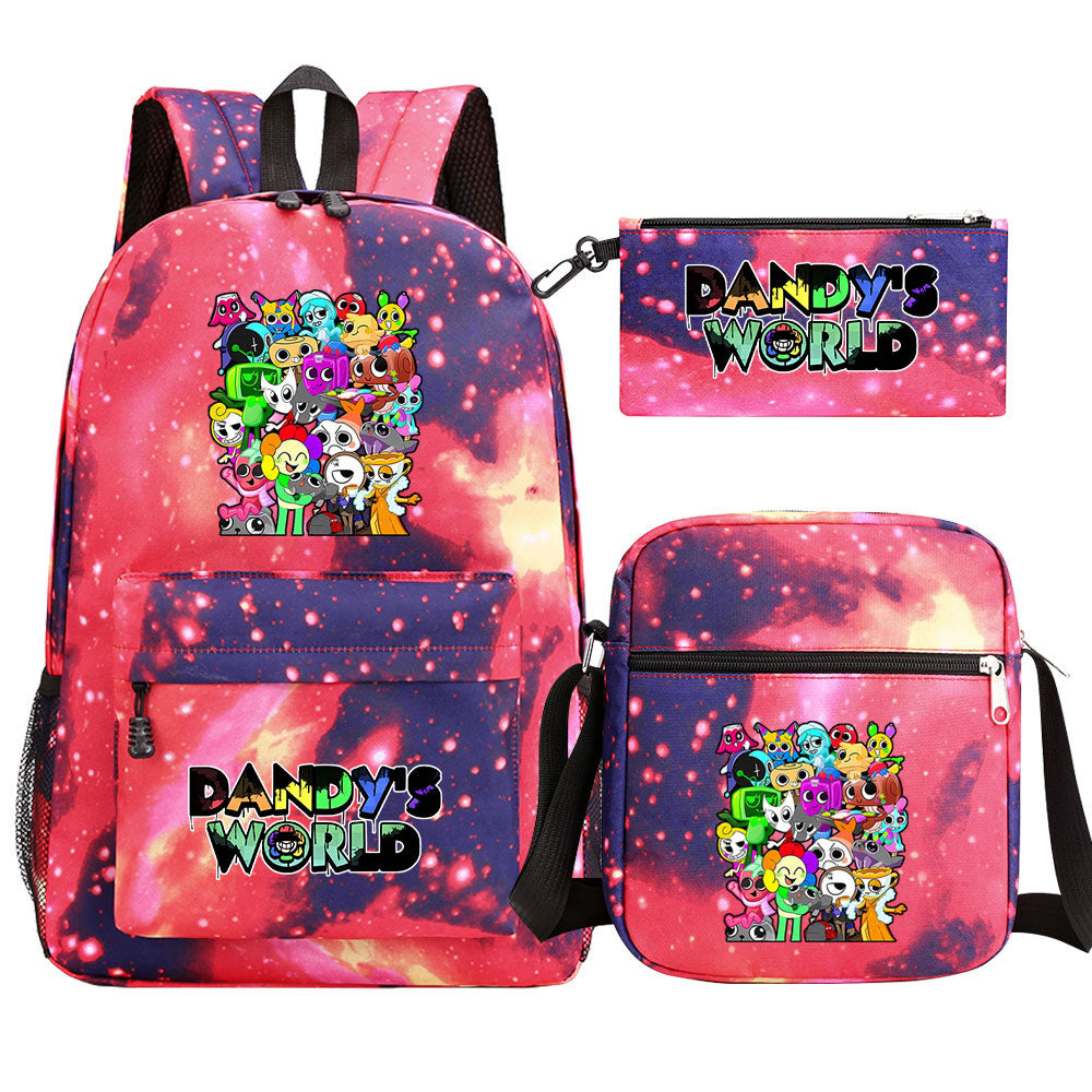 ‌Dandy's World Schoolbag Backpack Shoulder Bag Pencil Case set for Kids Students