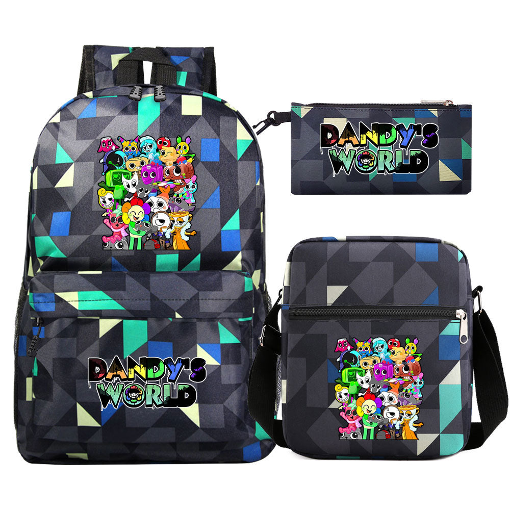 ‌Dandy's World Schoolbag Backpack Shoulder Bag Pencil Case set for Kids Students