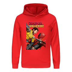 Deadpool and Wolverine Casual Sweatshirt Spring Autumn Hoodie for Kids