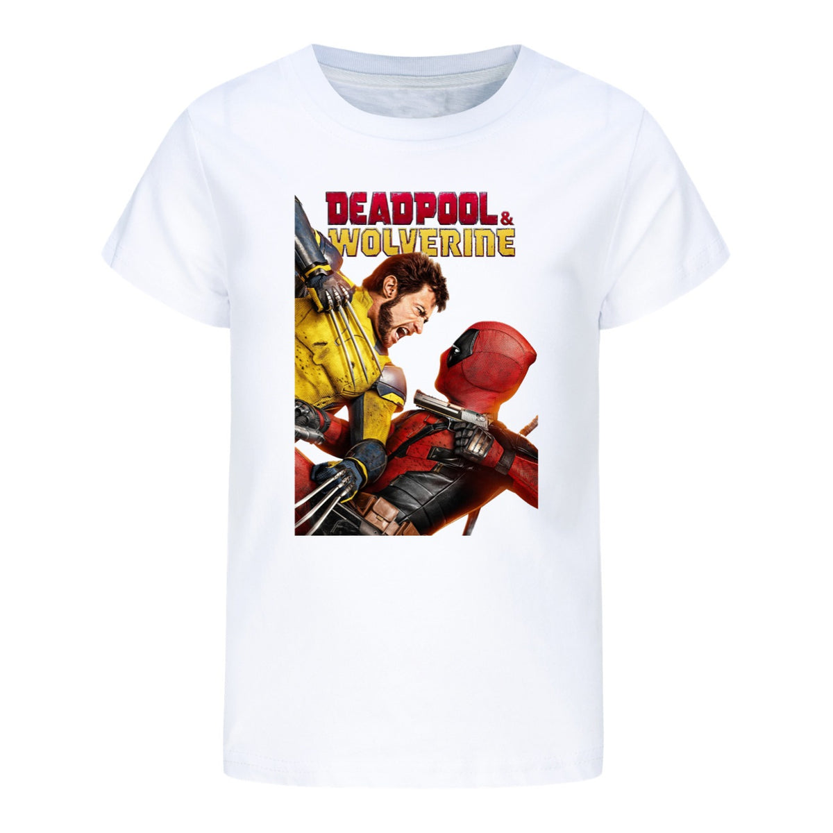 Deadpool and Wolverine Casual Sweatshirt Spring Autumn Short Sleeve T-Shirts for Kids