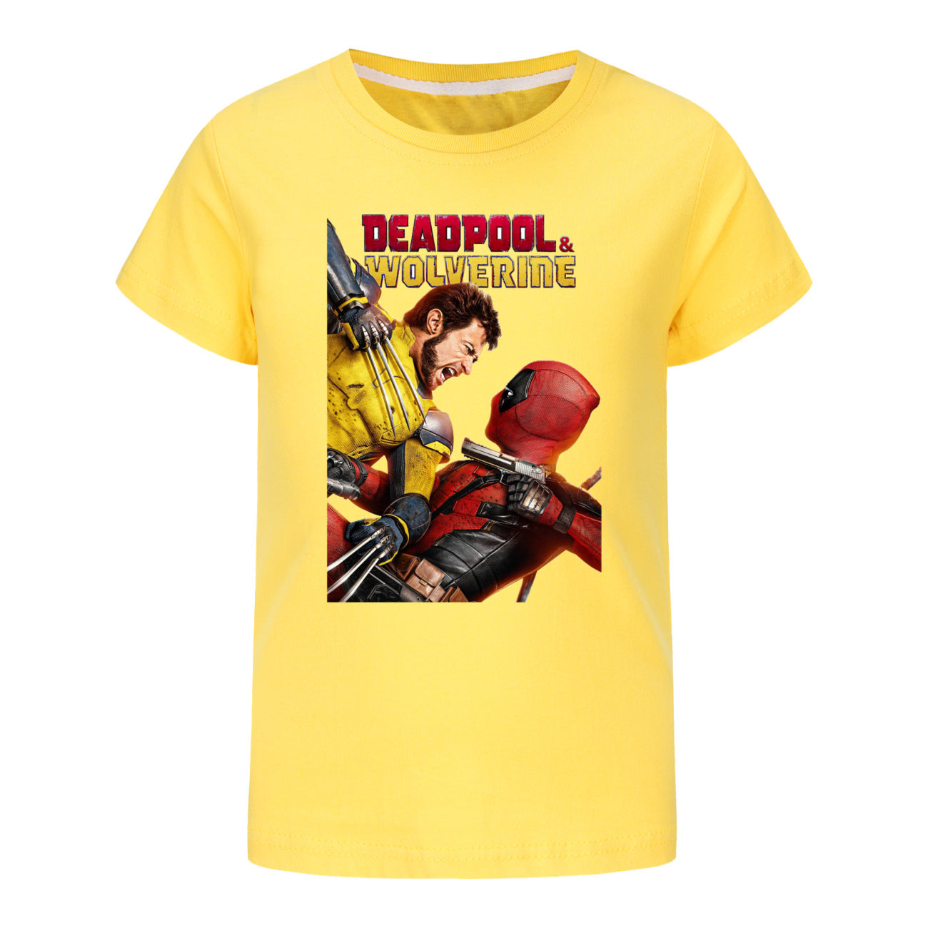 Deadpool and Wolverine Casual Sweatshirt Spring Autumn Short Sleeve T-Shirts for Kids