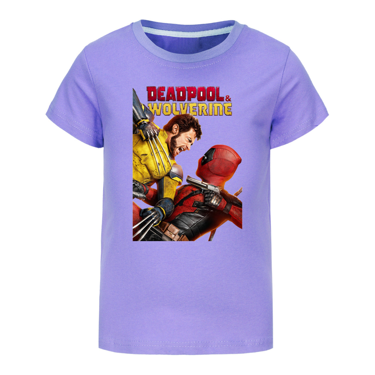 Deadpool and Wolverine Casual Sweatshirt Spring Autumn Short Sleeve T-Shirts for Kids