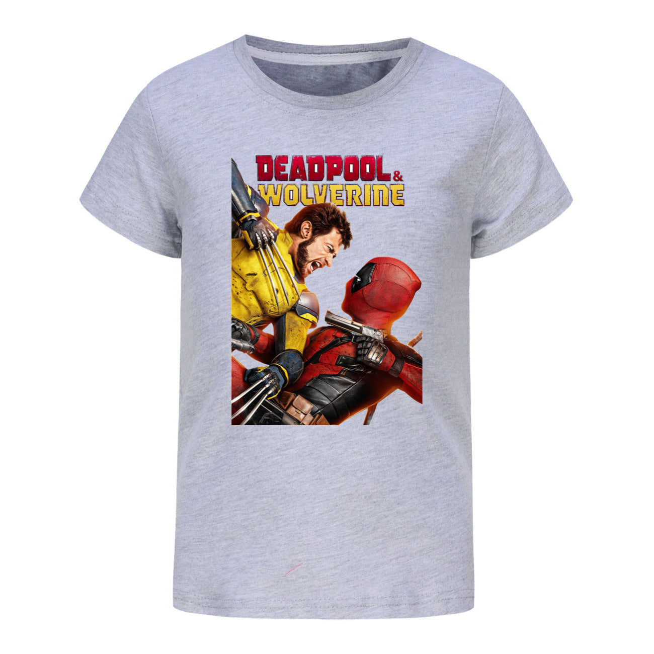 Deadpool and Wolverine Casual Sweatshirt Spring Autumn Short Sleeve T-Shirts for Kids