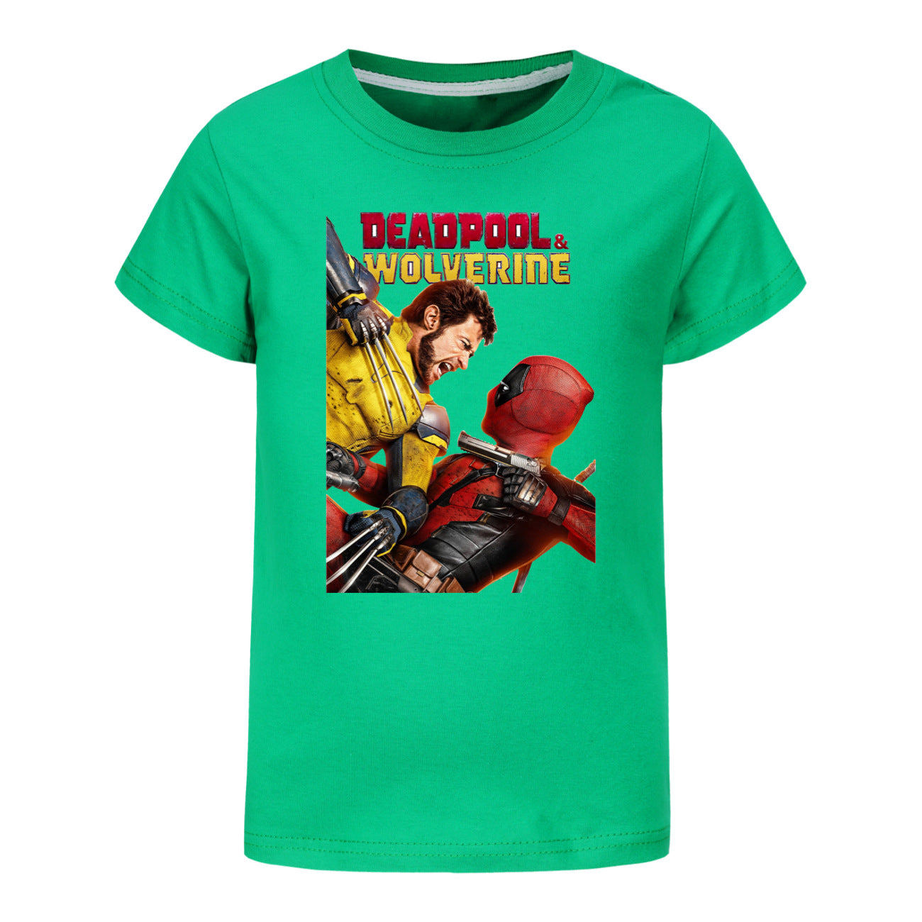 Deadpool and Wolverine Casual Sweatshirt Spring Autumn Short Sleeve T-Shirts for Kids