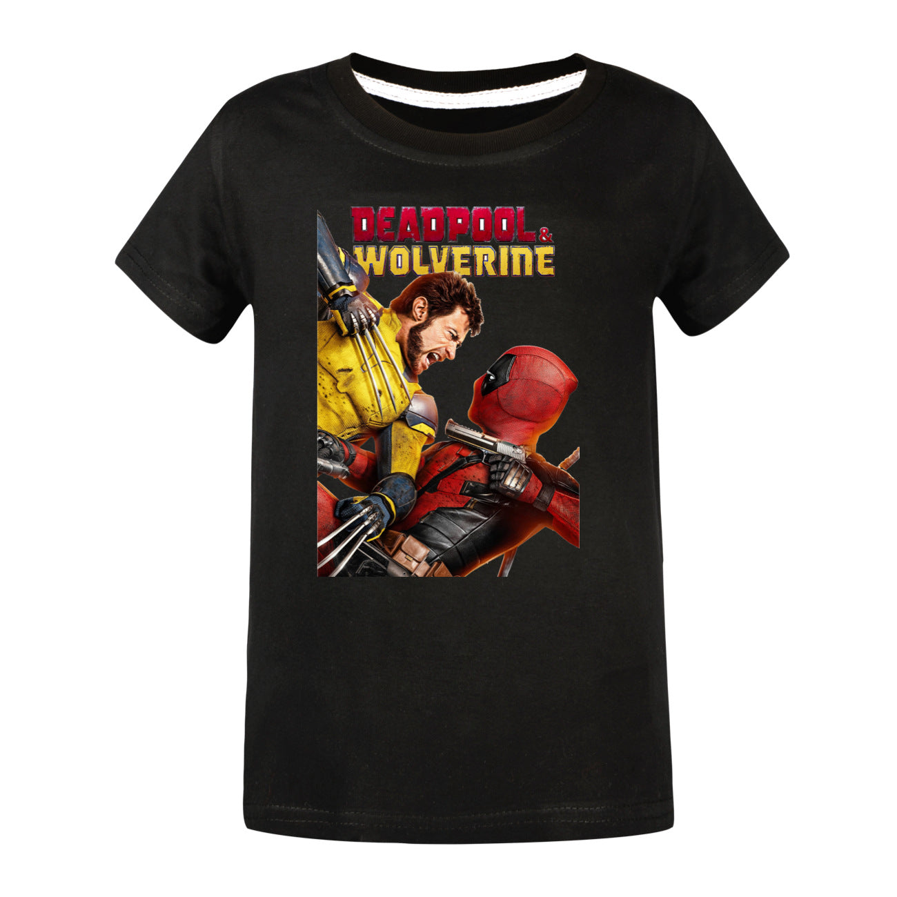 Deadpool and Wolverine Casual Sweatshirt Spring Autumn Short Sleeve T-Shirts for Kids