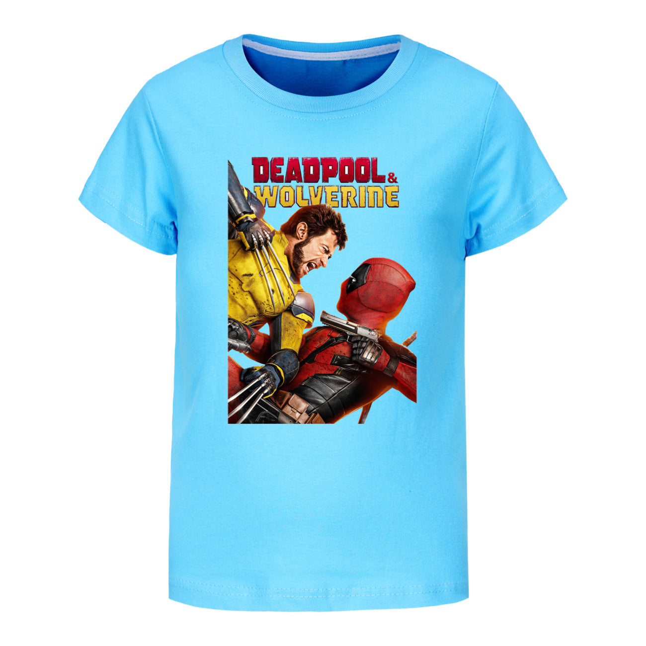 Deadpool and Wolverine Casual Sweatshirt Spring Autumn Short Sleeve T-Shirts for Kids