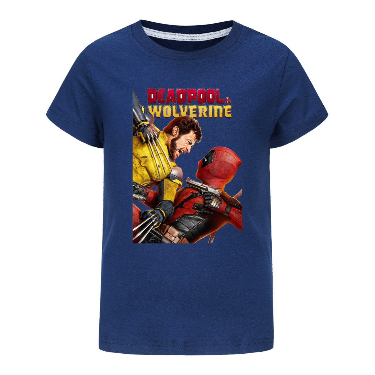 Deadpool and Wolverine Casual Sweatshirt Spring Autumn Short Sleeve T-Shirts for Kids