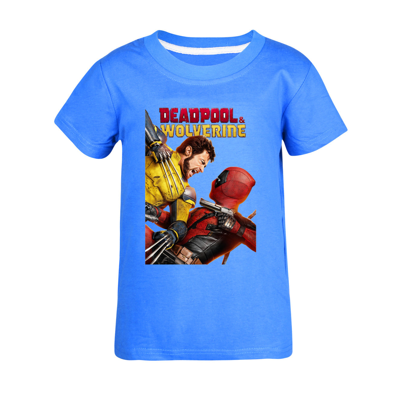 Deadpool and Wolverine Casual Sweatshirt Spring Autumn Short Sleeve T-Shirts for Kids