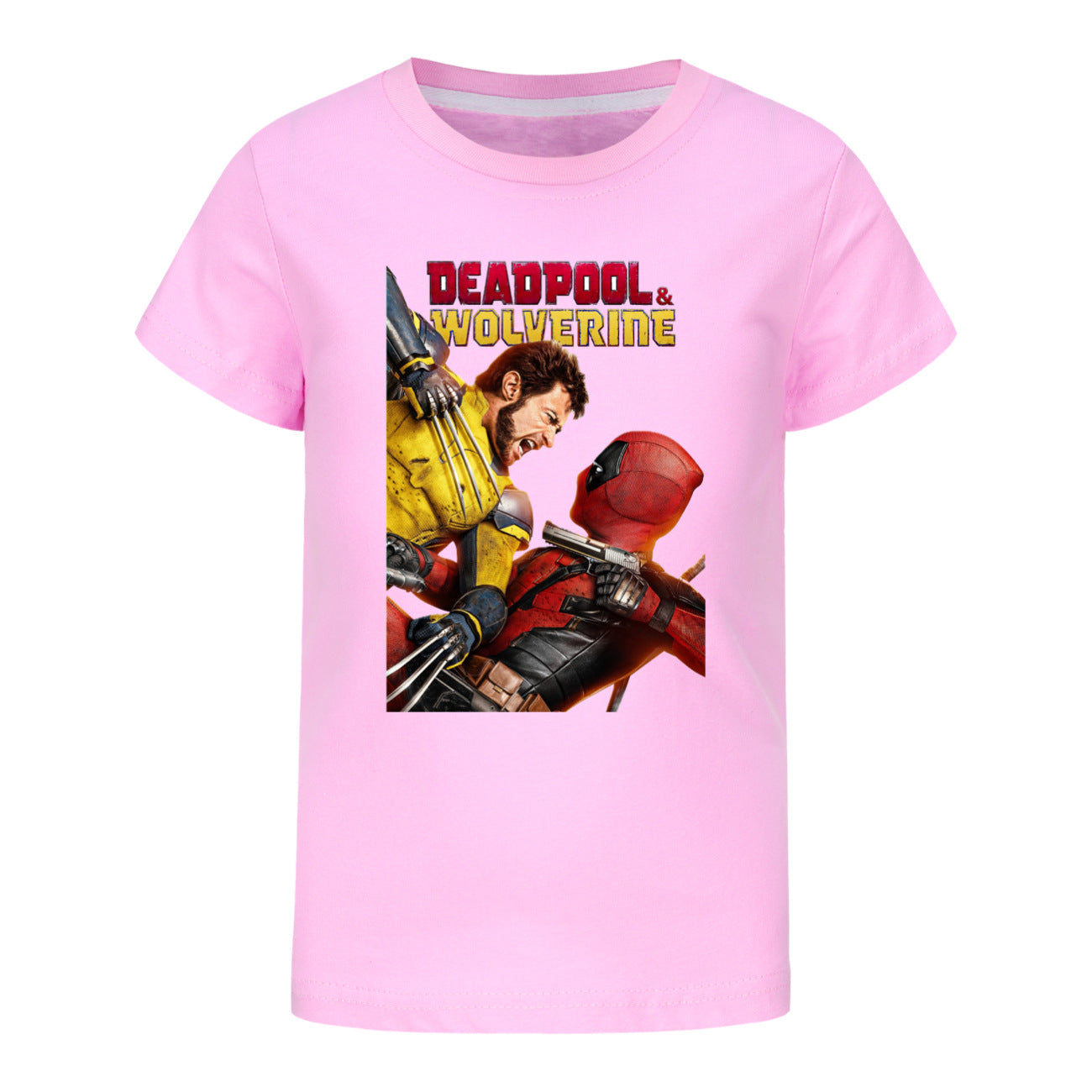 Deadpool and Wolverine Casual Sweatshirt Spring Autumn Short Sleeve T-Shirts for Kids