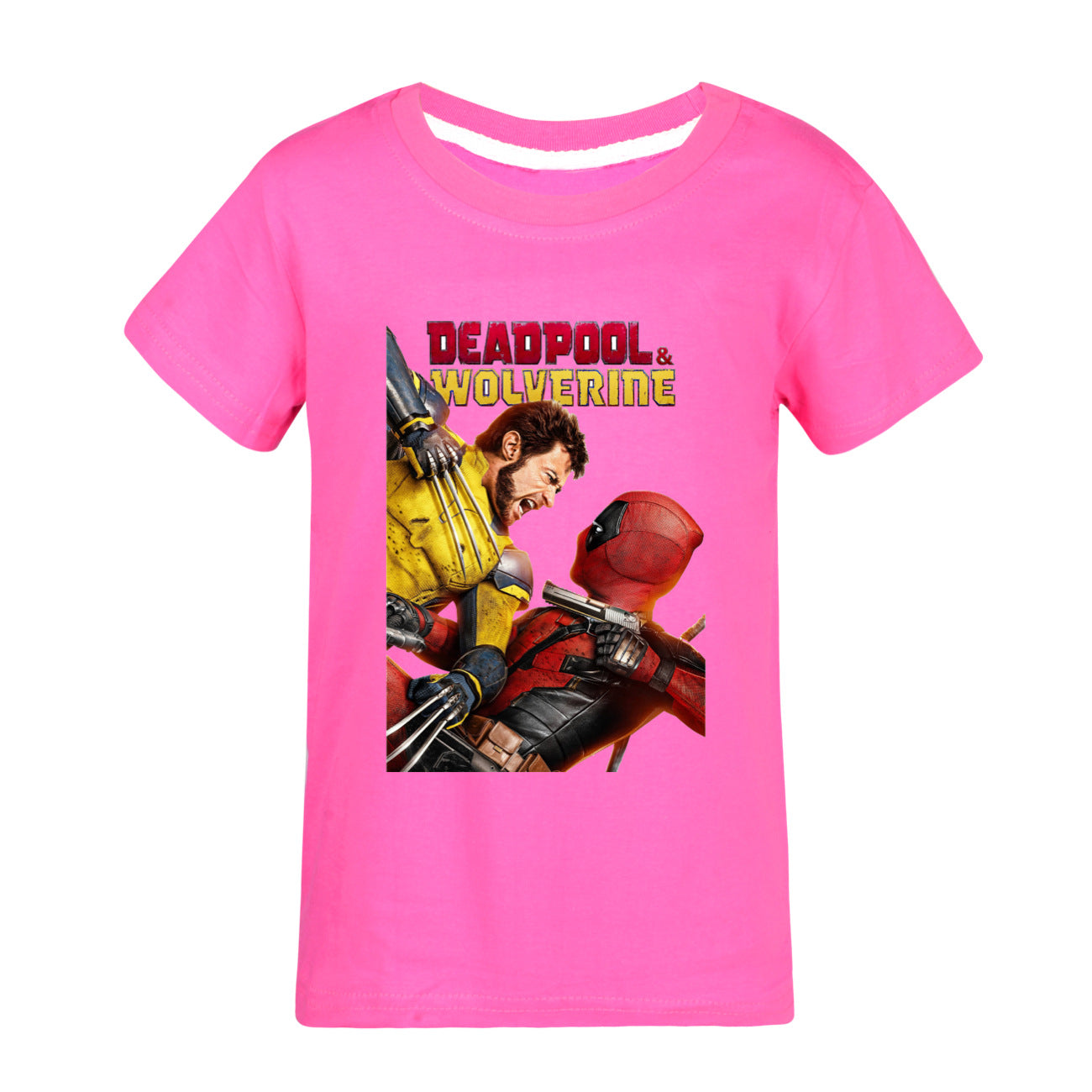 Deadpool and Wolverine Casual Sweatshirt Spring Autumn Short Sleeve T-Shirts for Kids