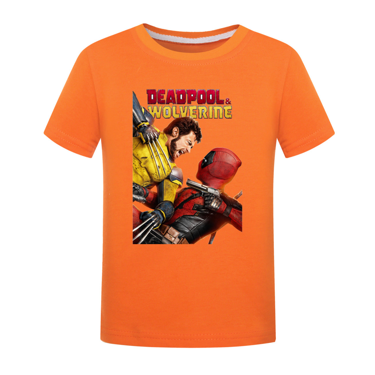 Deadpool and Wolverine Casual Sweatshirt Spring Autumn Short Sleeve T-Shirts for Kids