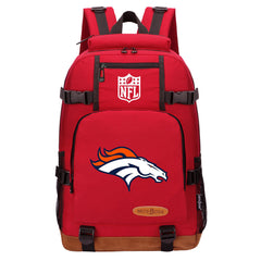 Denver Broncos Football Team Rugby Waterproof Backpack School Notebook Travel Bag