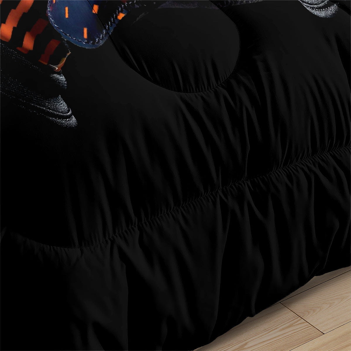 Denver Rugby Football Broncos Comforter Pillowcases 3PC Sets Blanket All Season Reversible Quilted Duvet