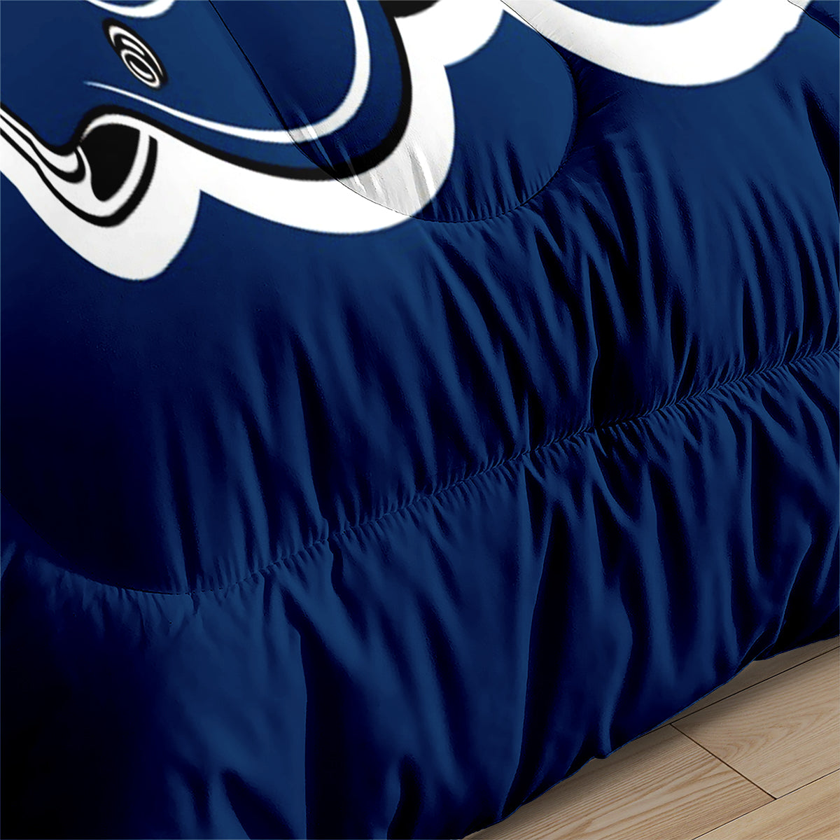 Denver Rugby Football Broncos Comforter Pillowcases 3PC Sets Blanket All Season Reversible Quilted Duvet