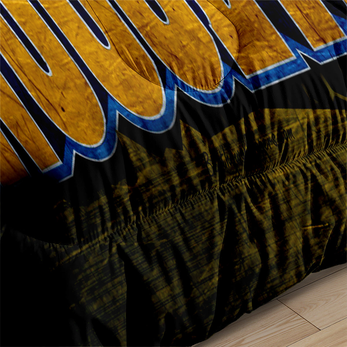 Denver Basketball Nuggets Comforter Pillowcases 3PC Sets Blanket All Season Reversible Quilted Duvet