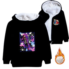Descendants Sherpa Lined Hoodie Fleece Sweatshirt Full Zip Hooded Jacket for Kids