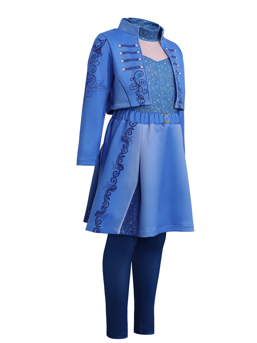 Descendants Wicked Wonderland Chloe Cosplay Costume Halloween Full Suit