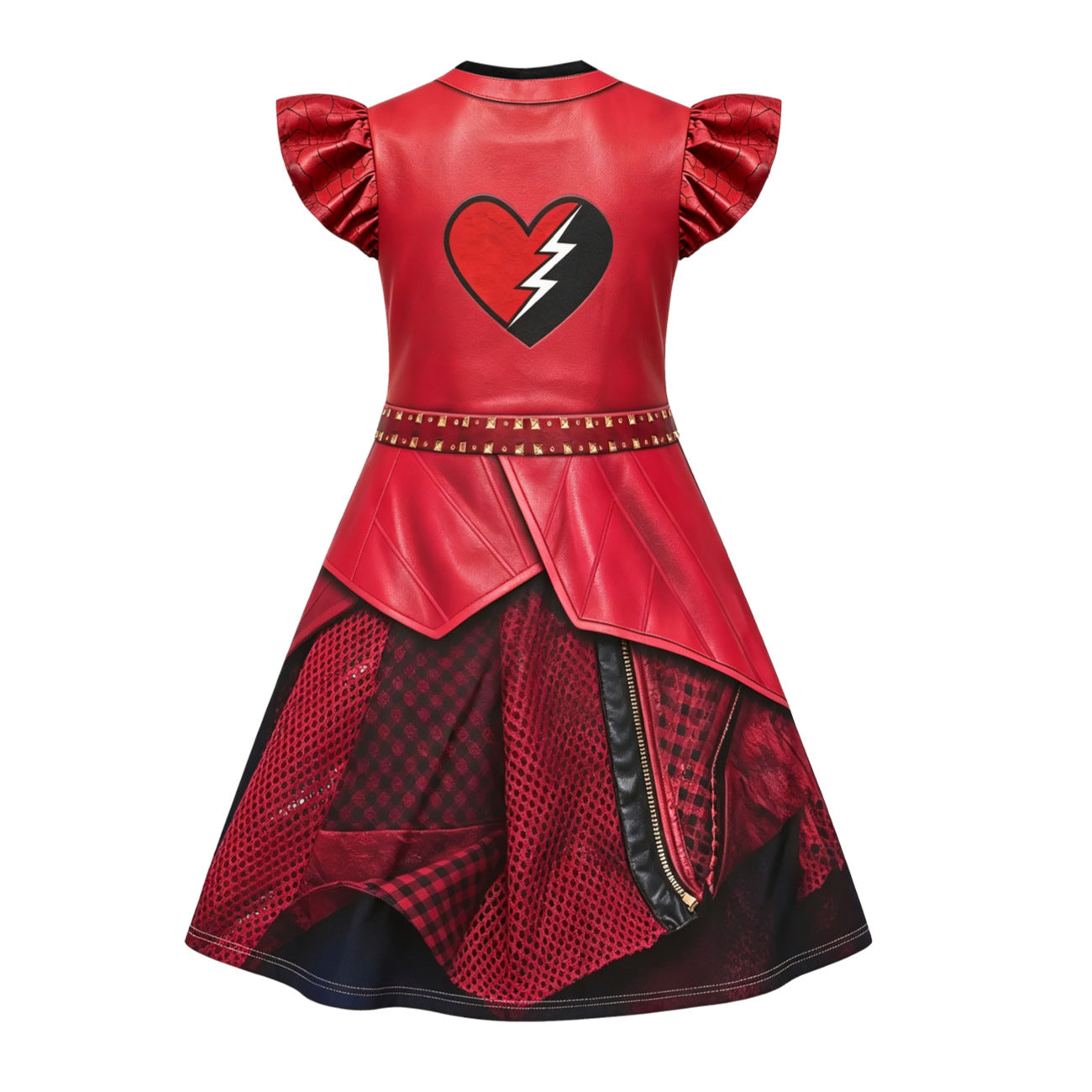 Descendants Wicked Wonderland Cosplay Costume for Girls Halloween Fancy Dress