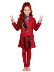 Descendants Wicked Wonderland Red Queen Cosplay Costume Halloween Full Suit